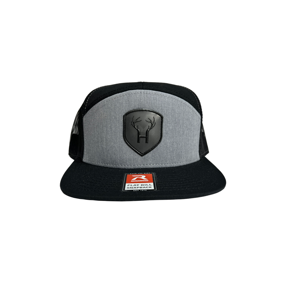 Black / Gray Richardson 7 Panel